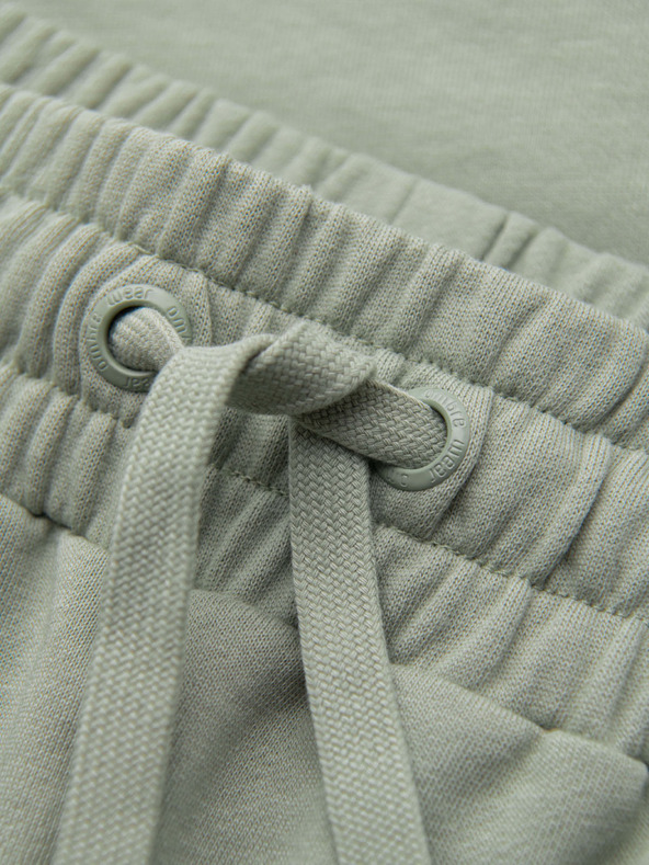 Ombre Clothing Komplet od dvije muške sportske kratke hlače regular fit od french terry tkanine - bežu/svjetlozalena V2 Z125 Ombre Clothing