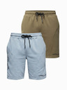 Ombre Clothing Komplet od dvije muške sportske kratke hlače s printom - svjetloplava/tirkizna V1 Z127 Ombre Clothing