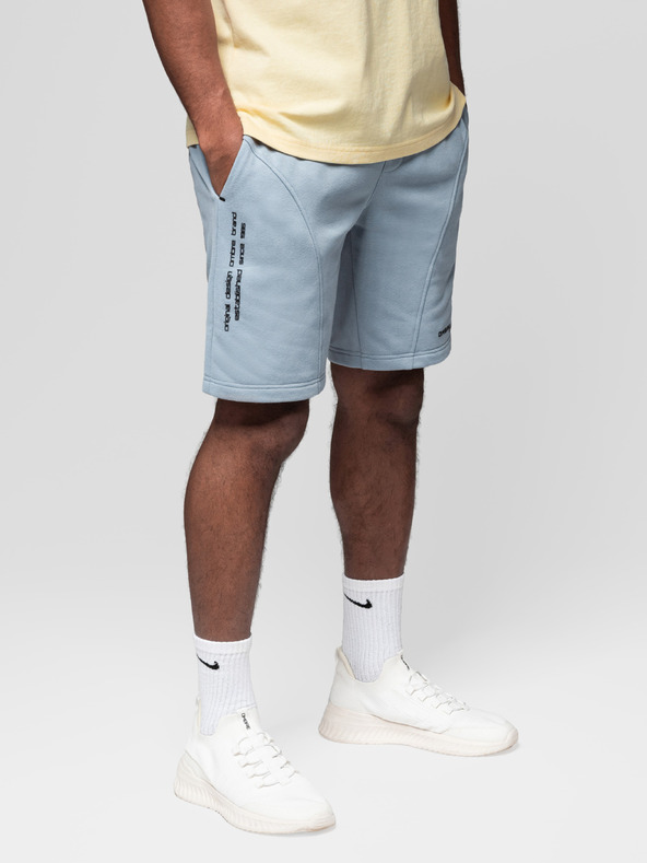 Ombre Clothing Komplet od dvije muške sportske kratke hlače s printom - svjetloplava/siva V2 Z127 Ombre Clothing
