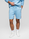 Ombre Clothing Komplet od dvije UNISEX kratke hlače s elastičnim pojasem - svjetloplava/svjetljikasta V2 Z129 Ombre Clothing