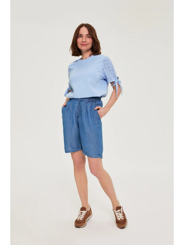 Moodo Bluza sa plavim rukavima svjetloplava Moodo