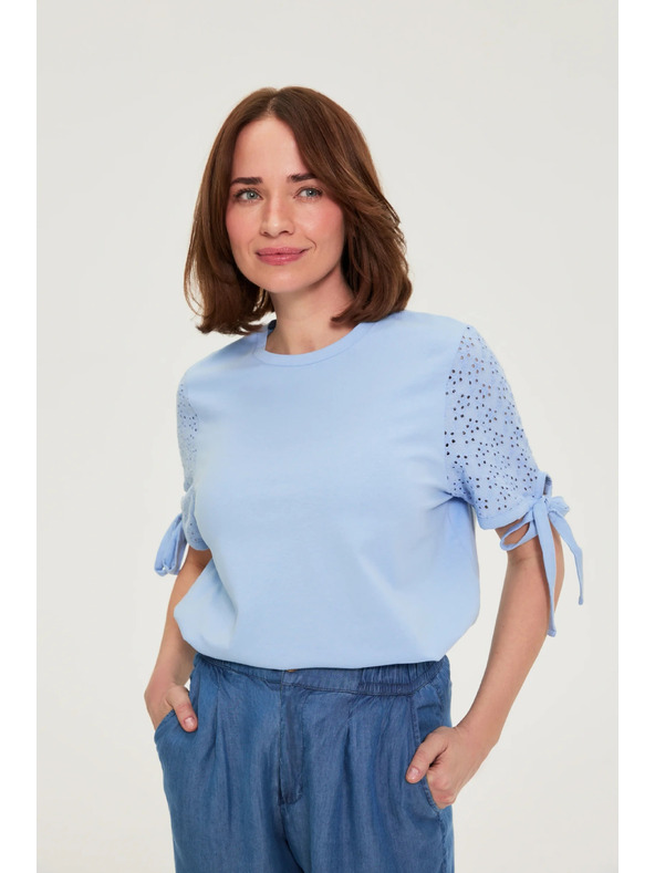 Moodo Bluza sa plavim rukavima svjetloplava Moodo