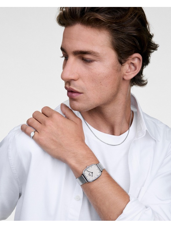 Daniel Wellington Srebrni čelični lanac Daniel Wellington Mesh DW00401102