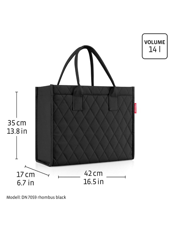 Reisenthel Torbica Reisenthel Daily Shopper Rhombus Black