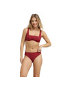 DIM DIM SWIMSUIT SHELL BIKINI - Ženski kupaći kostim - tamno crvena