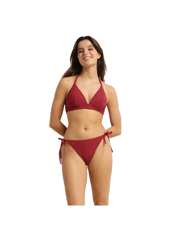 DIM DIM SWIMWEAR SHELL SLIP - Ženski kupaći kostim - tamno crvena