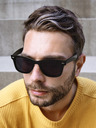 VEYREY VeyRey sunčane naočale Polarized Glossy Nerd Black s crnim staklima