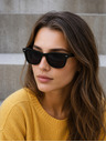 VEYREY VeyRey sunčane naočale Polarized Glossy Nerd Black s crnim staklima