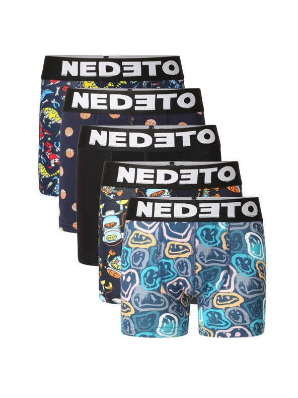 Nedeto Set od pet - dječje bokserice Nedeto višebojna