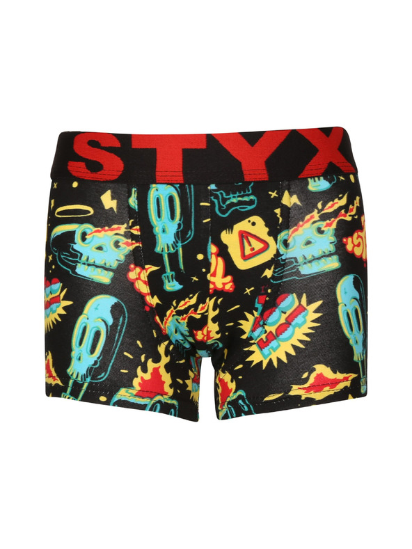 Styx Set od tri - dječji bokserski šorc Styx art sportski elastičan šarene