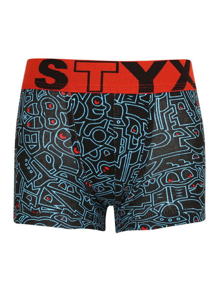 Styx Dječji bokserski šorc Styx art sportski elastičan doodle