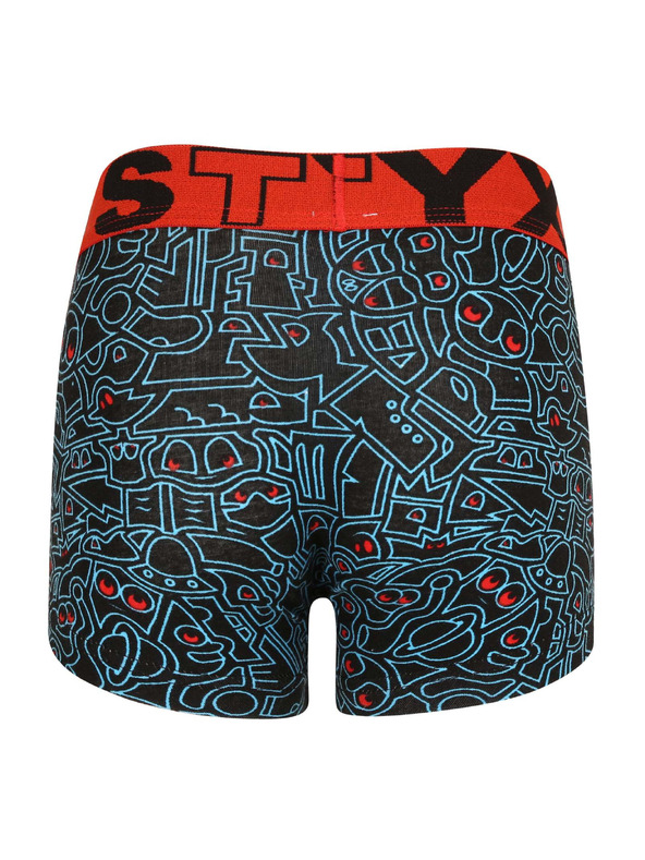 Styx Dječji bokserski šorc Styx art sportski elastičan doodle
