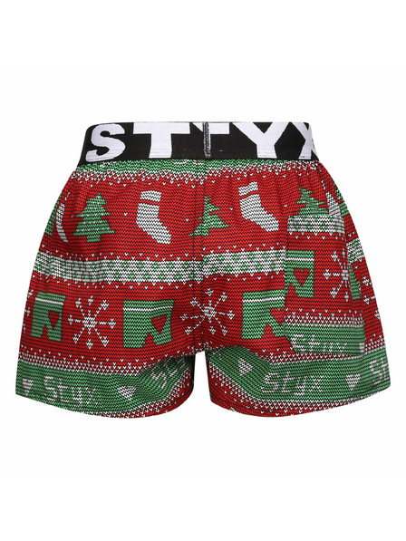 Styx Dječje gaće Styx art sportski elastičan Božić pleteno