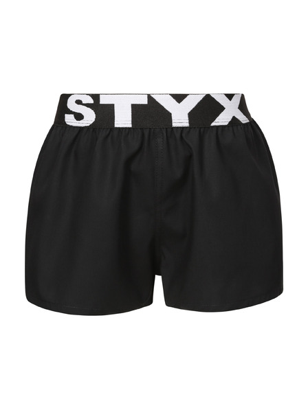 Styx Dječje gaće Styx sportski elastičan crne