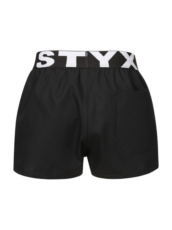 Styx Dječje gaće Styx sportski elastičan crne