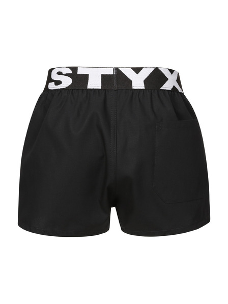 Styx Dječje gaće Styx sportski elastičan crne