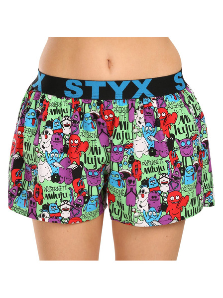 Styx Ženske bokserice Styx art sportski elastičan pojas čudovišta