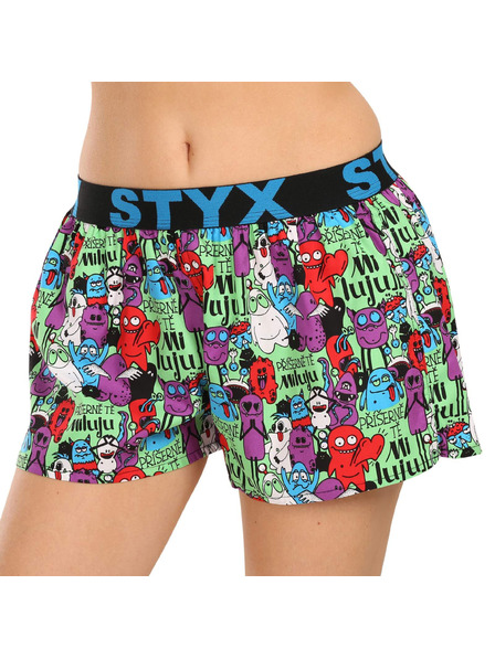 Styx Ženske bokserice Styx art sportski elastičan pojas čudovišta