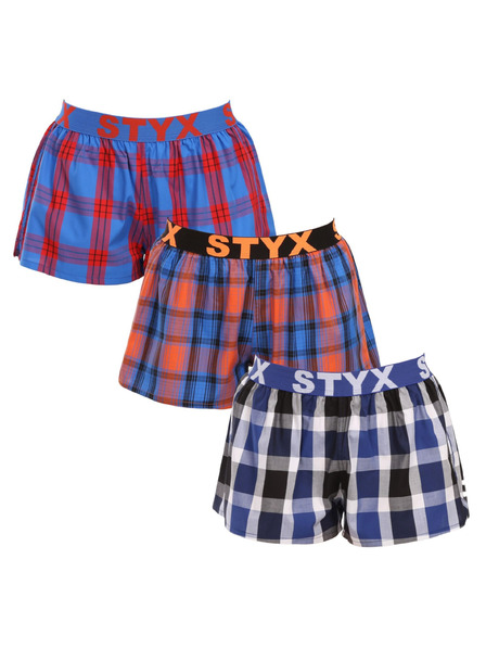 Styx Set od tri - ženske bokserice Styx sportski elastičan pojas višebojna