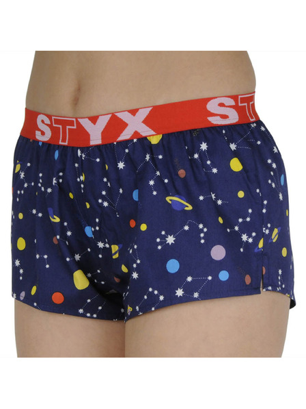 Styx Ženske bokserice Styx art sportski elastičan pojas planete