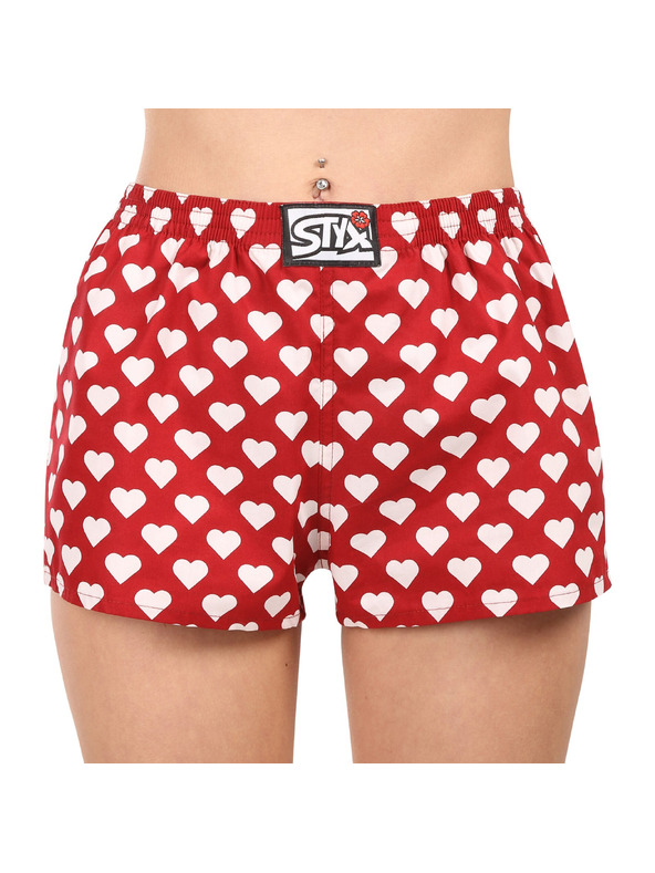 Styx Ženske bokserice Styx art klasični elastičan pojas srca