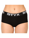 Styx Set od tri - ženske gaće Styx sa nogavicama crne
