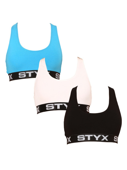 Styx Set od tri - ženski grudnjak Styx sport šareni