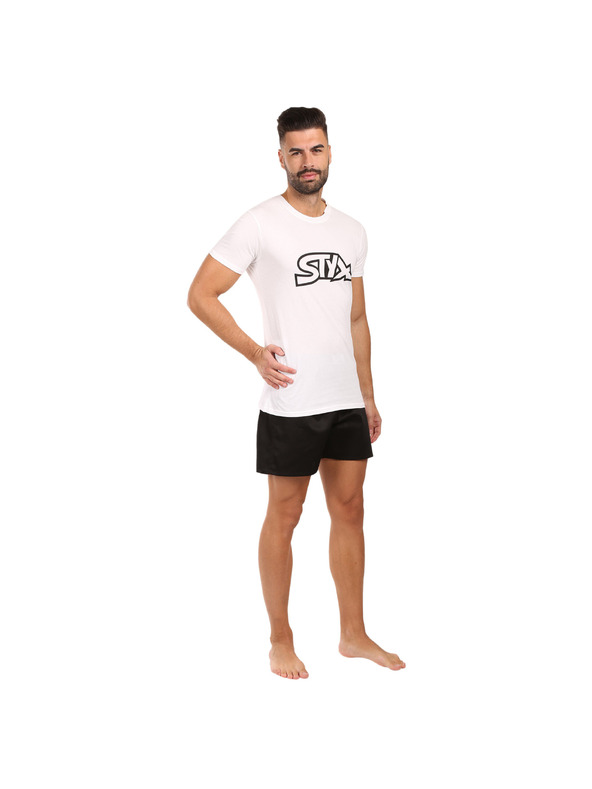 Styx Muška pižama Styx crno-bijela