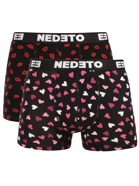 Nedeto Sada od dva - muške bokserice Nedeto Kiss and Hearts višebojne