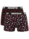 Nedeto Sada od dva - muške bokserice Nedeto Kiss and Hearts višebojne