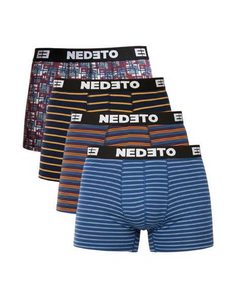 Nedeto Sada od četiri - muške bokserice Nedeto višebojne
