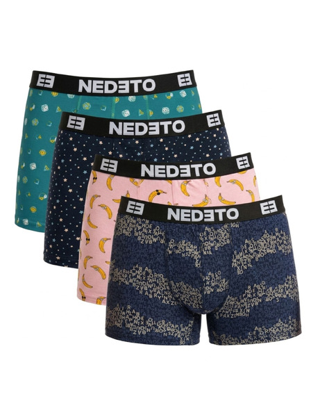 Nedeto Sada od četiri - muške bokserice Nedeto višebojne
