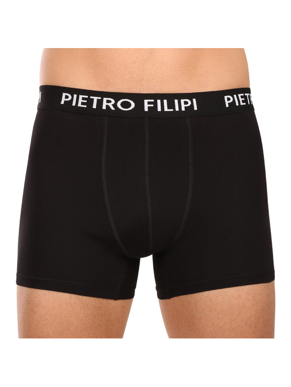 Pietro Filipi Komplet od tri - muške boxer gaćice Pietro Filipi crne
