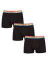 Pietro Filipi Komplet od tri - muške boxer gaćice Pietro Filipi crne rainbow