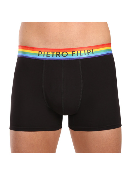 Pietro Filipi Komplet od dva - muške boxer gaćice Pietro Filipi crne rainbow