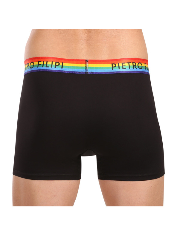 Pietro Filipi Komplet od dva - muške boxer gaćice Pietro Filipi crne rainbow