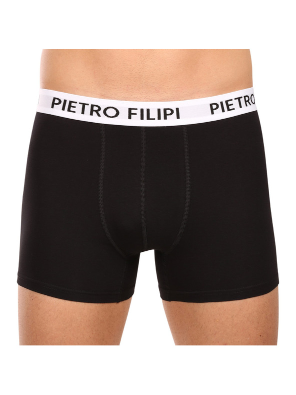 Pietro Filipi Komplet od tri - muške boxer gaćice Pietro Filipi crne