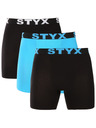 Styx Set od tri muške bokserice Styx duge sportske gumene višebojne