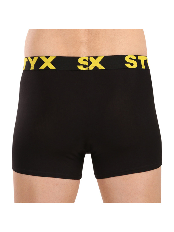 Styx Muške boxer gaćice Styx sportska guma crne