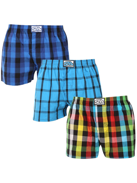 Styx Set od tri muške gaćice Styx classic gumene oversized višebojne