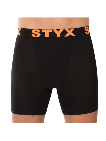 Styx Muške bokserice Styx long sportska guma crne
