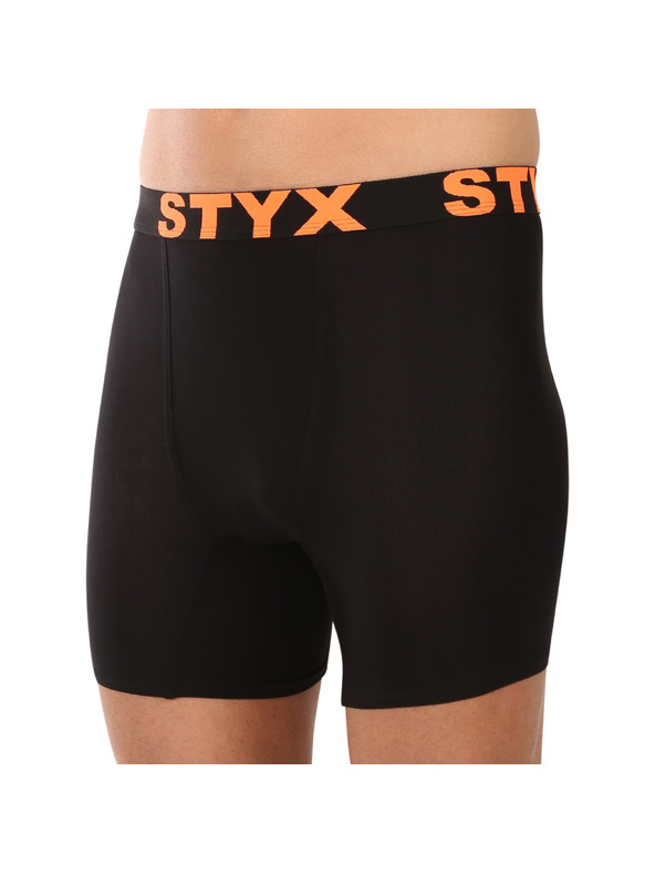 Styx Muške bokserice Styx long sportska guma crne
