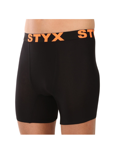 Styx Muške bokserice Styx long sportska guma crne