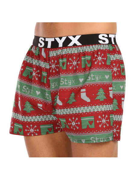 Styx Muške kratke hlače Styx art sportska guma Božić pletene