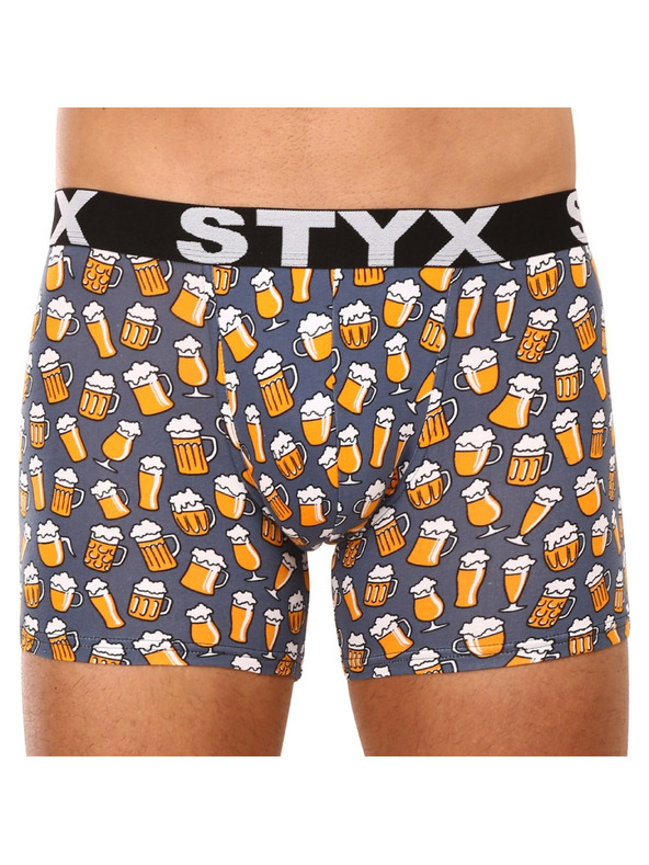 Styx Komplet od šest - muške boxer gaćice Styx long art sportska guma višebojne