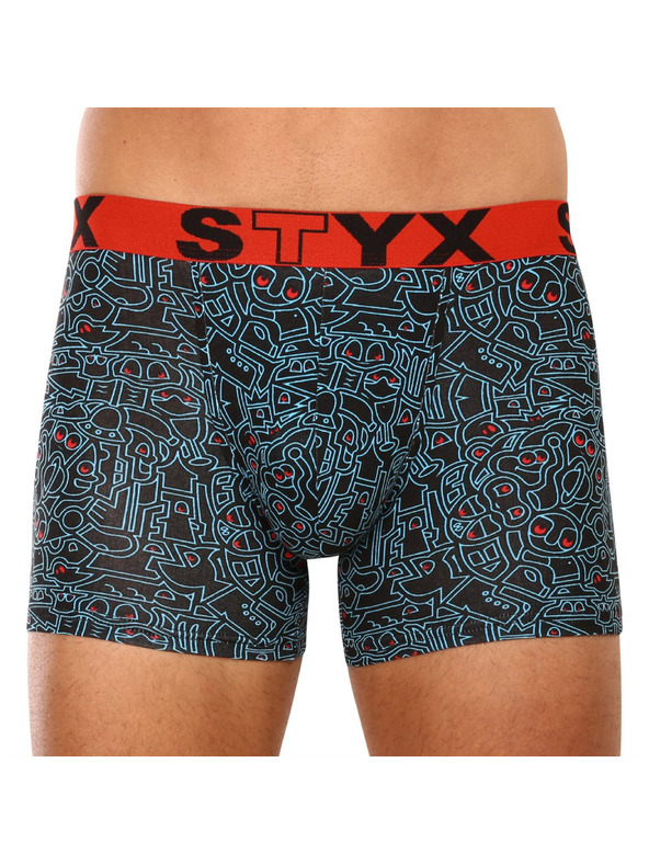 Styx Komplet od šest - muške boxer gaćice Styx long art sportska guma višebojne