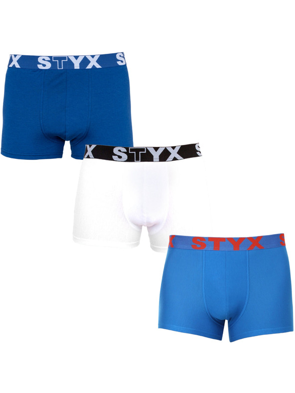 Styx Komplet od tri - muške boxer gaćice Styx sportska guma nadveličine višebojne