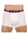 Styx Muške boxer gaćice Styx sportska guma bijele trikolor
