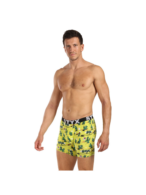 Styx Komplet od tri - muške boxer gaćice Styx long art sportska guma višebojne