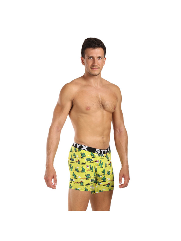 Styx Komplet od tri - muške boxer gaćice Styx long art sportska guma višebojne